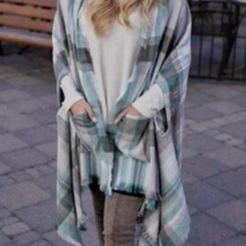 Grace & Lace scarf wrap sweater